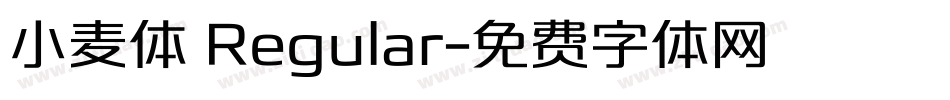 小麦体 Regular字体转换